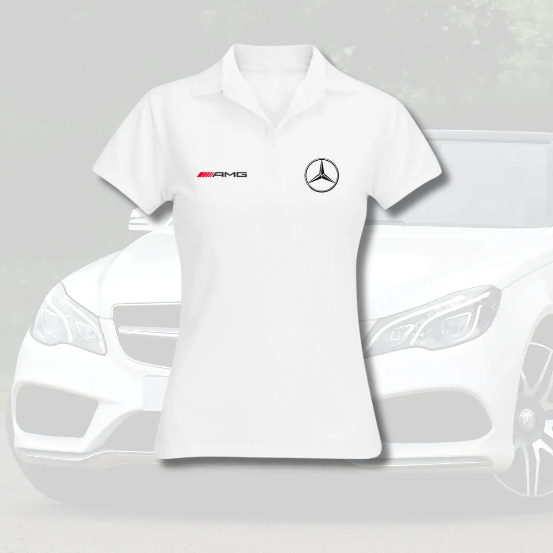 Camisa Polo Feminina Mercedes AMG