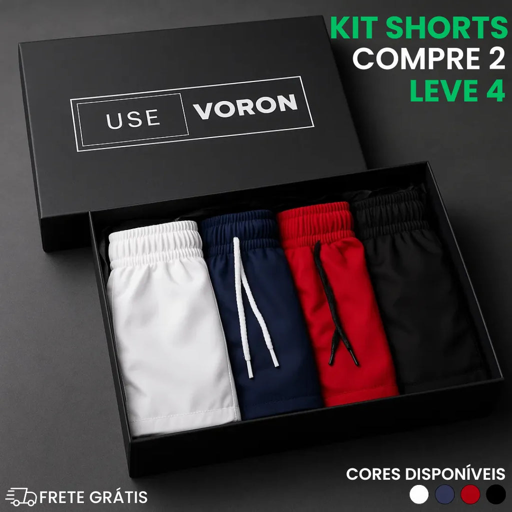Kit 4 Shorts BMW Premium Fit (COMPRE 2 LEVE 4)
