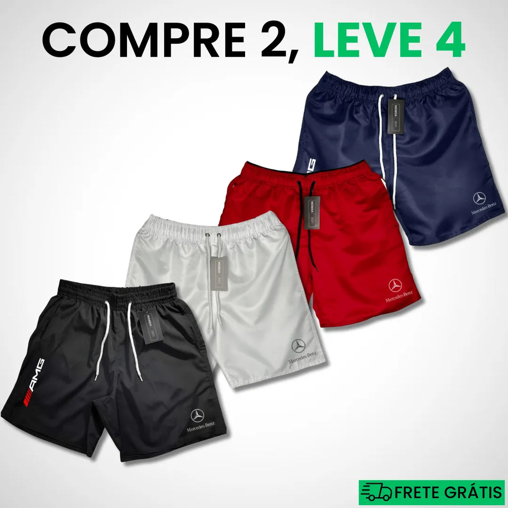 Kit 4 Shorts Mercedes Premium Fit (COMPRE 2 LEVE 4)