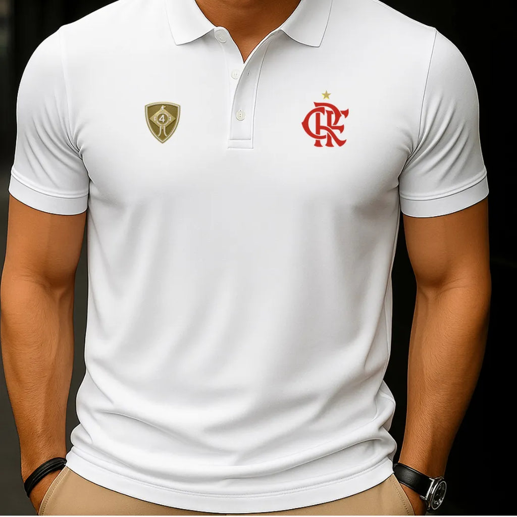 Camisa Polo Flamengo Tetra 2025 - Edição Limitada - Sem Estampa nas Costas