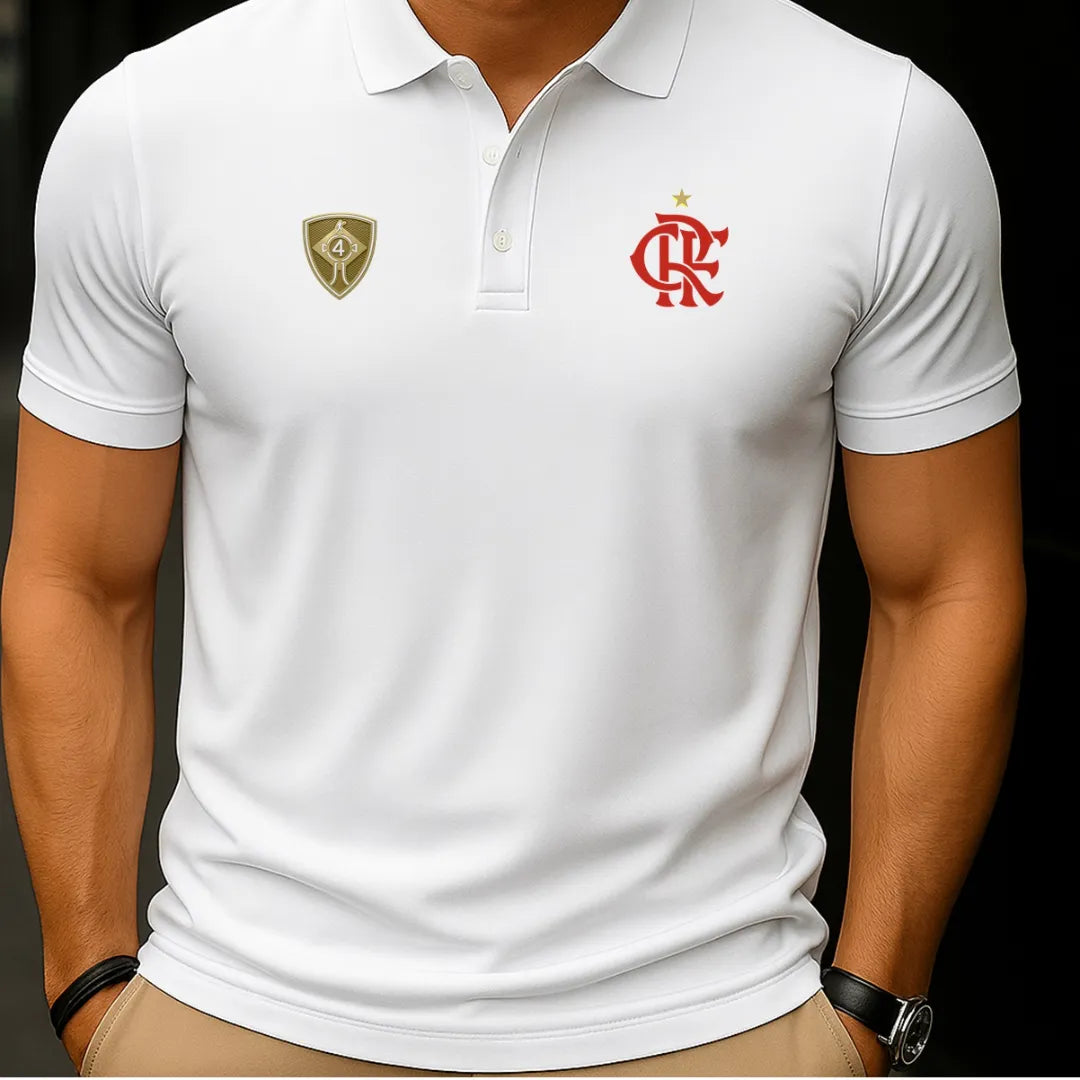 Camisa Polo Flamengo Tetra 2025 - Edição Limitada - Sem Estampa nas Costas
