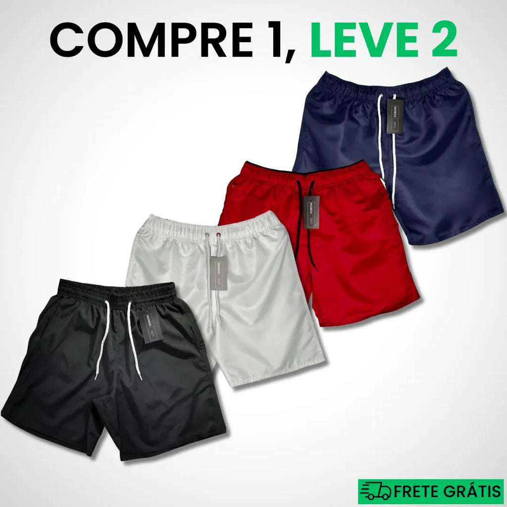 (COMPRE 1 LEVE 2) Kit 2 Shorts Premium Fit