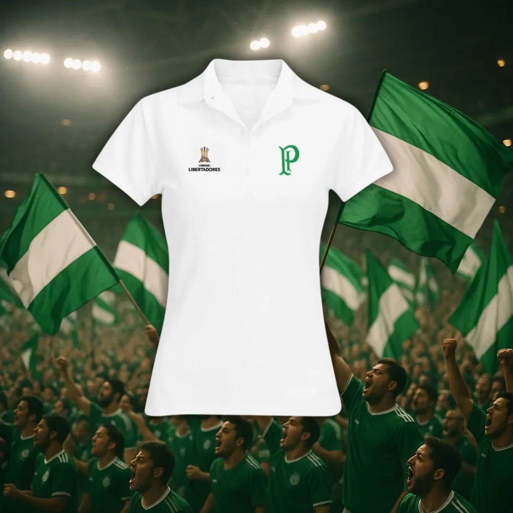 Camisa Polo Feminina - Palmeiras Retrô