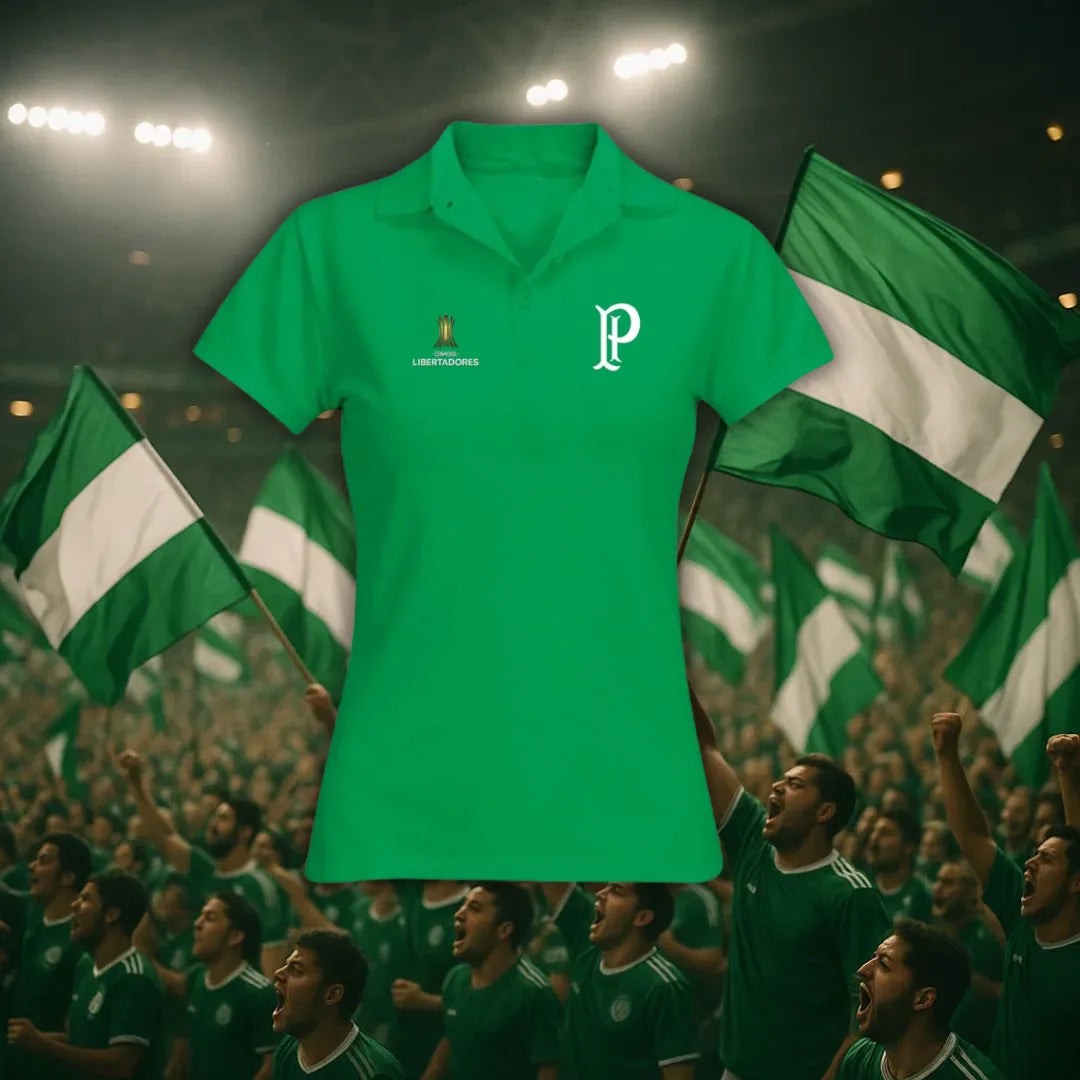 Camisa Polo Feminina - Palmeiras Retrô