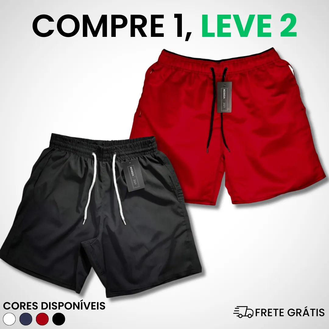 (COMPRE 1 LEVE 2) Kit 2 Shorts Premium Fit
