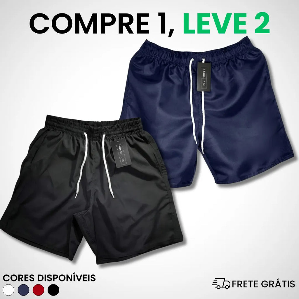(COMPRE 1 LEVE 2) Kit 2 Shorts Premium Fit