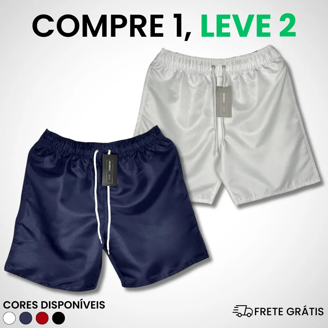 (COMPRE 1 LEVE 2) Kit 2 Shorts Premium Fit