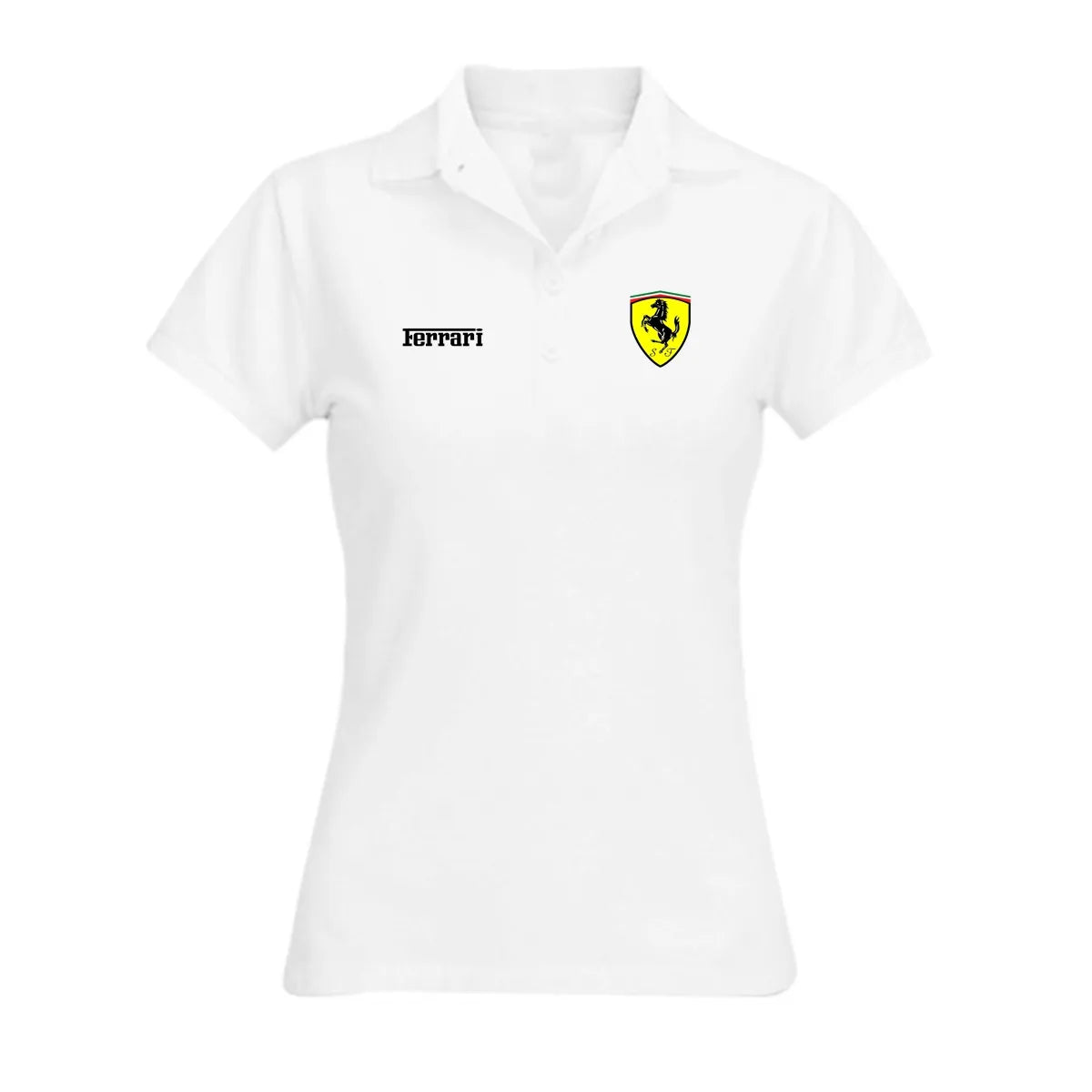 Camisa Polo Feminina Ferrari