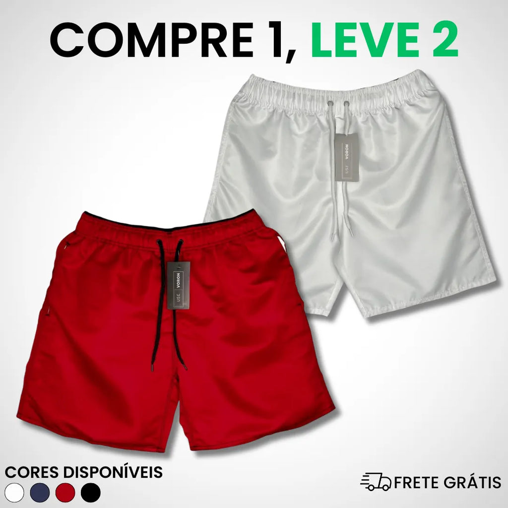 (COMPRE 1 LEVE 2) Kit 2 Shorts Premium Fit