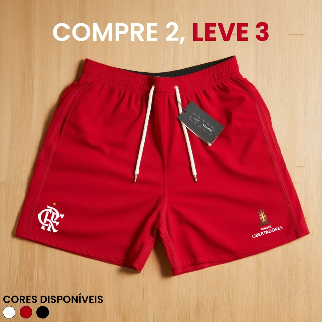 Kit 3 Shorts Flamengo Libertadores (COMPRE 2 LEVE 3)