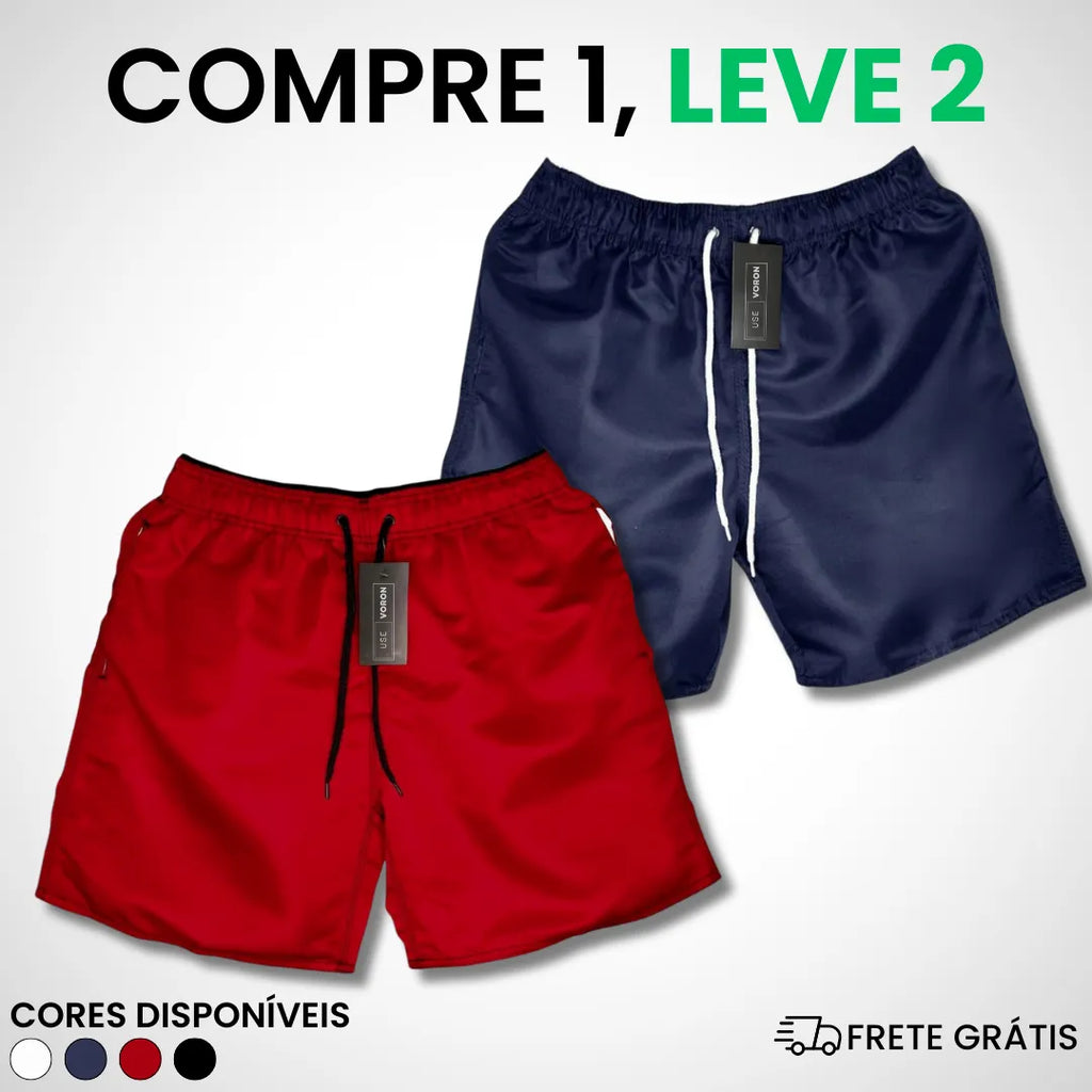 (COMPRE 1 LEVE 2) Kit 2 Shorts Premium Fit