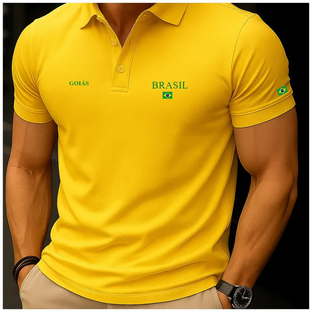 Camisa Polo Brasil - Goiás™