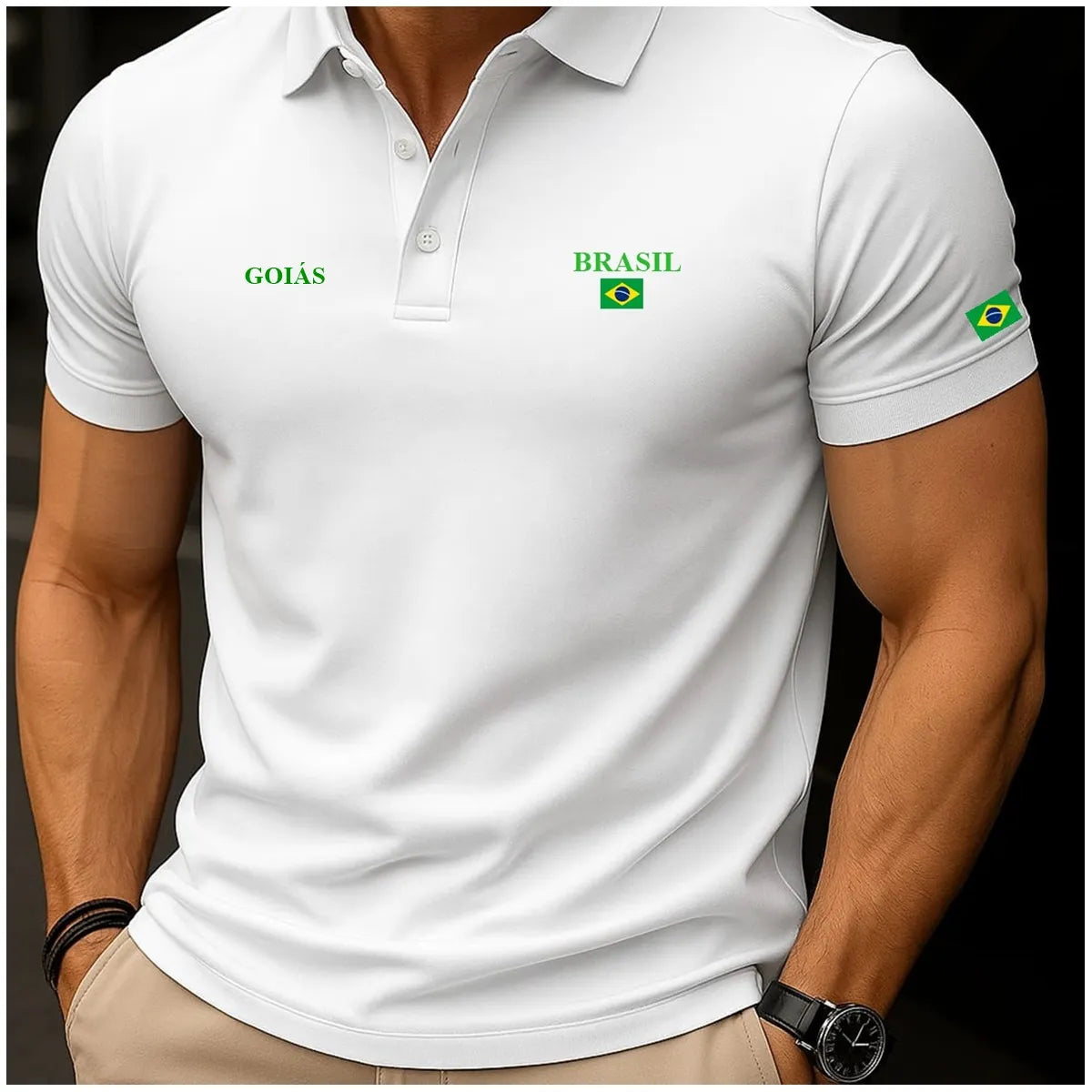 Camisa Polo Brasil - Goiás™