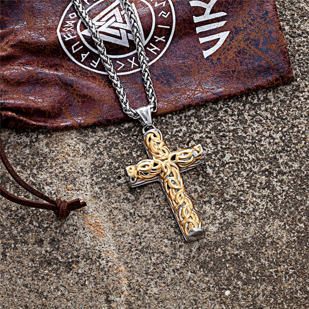 Colar Nórdico Viking Cruz
