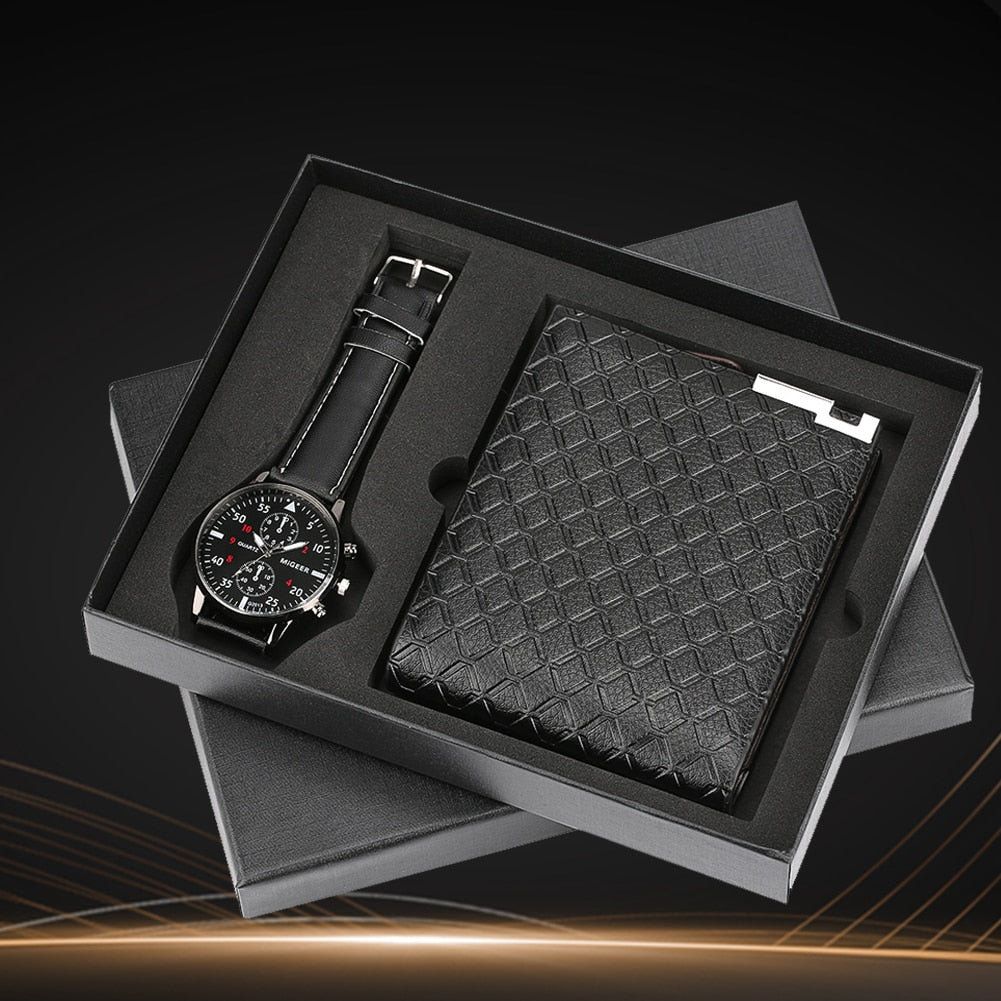 Kit Royals Carteira e Relógio Masculino Presente para Homem