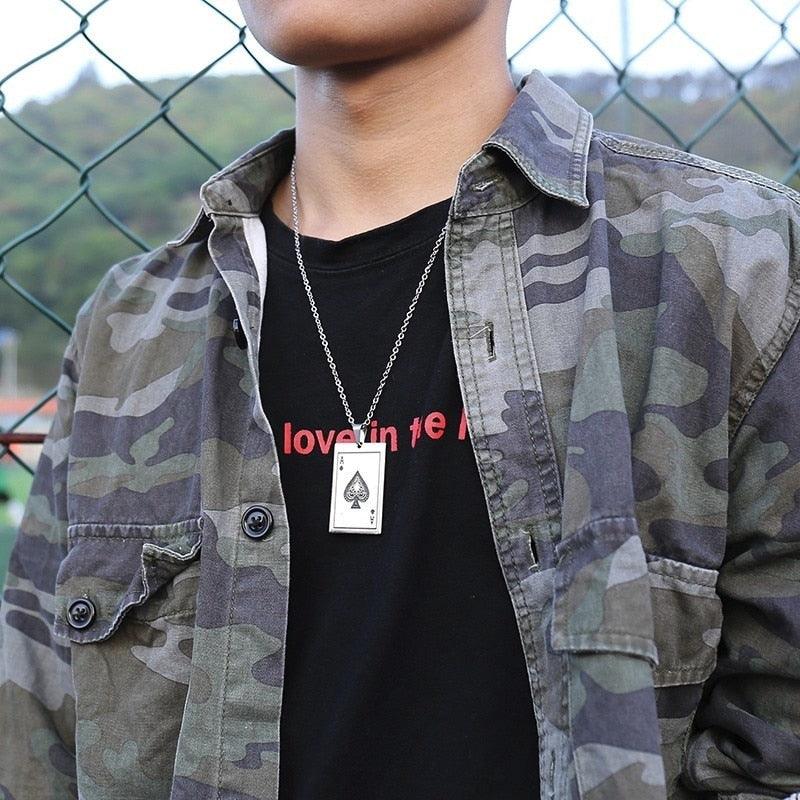 Colar Masculino Baralho