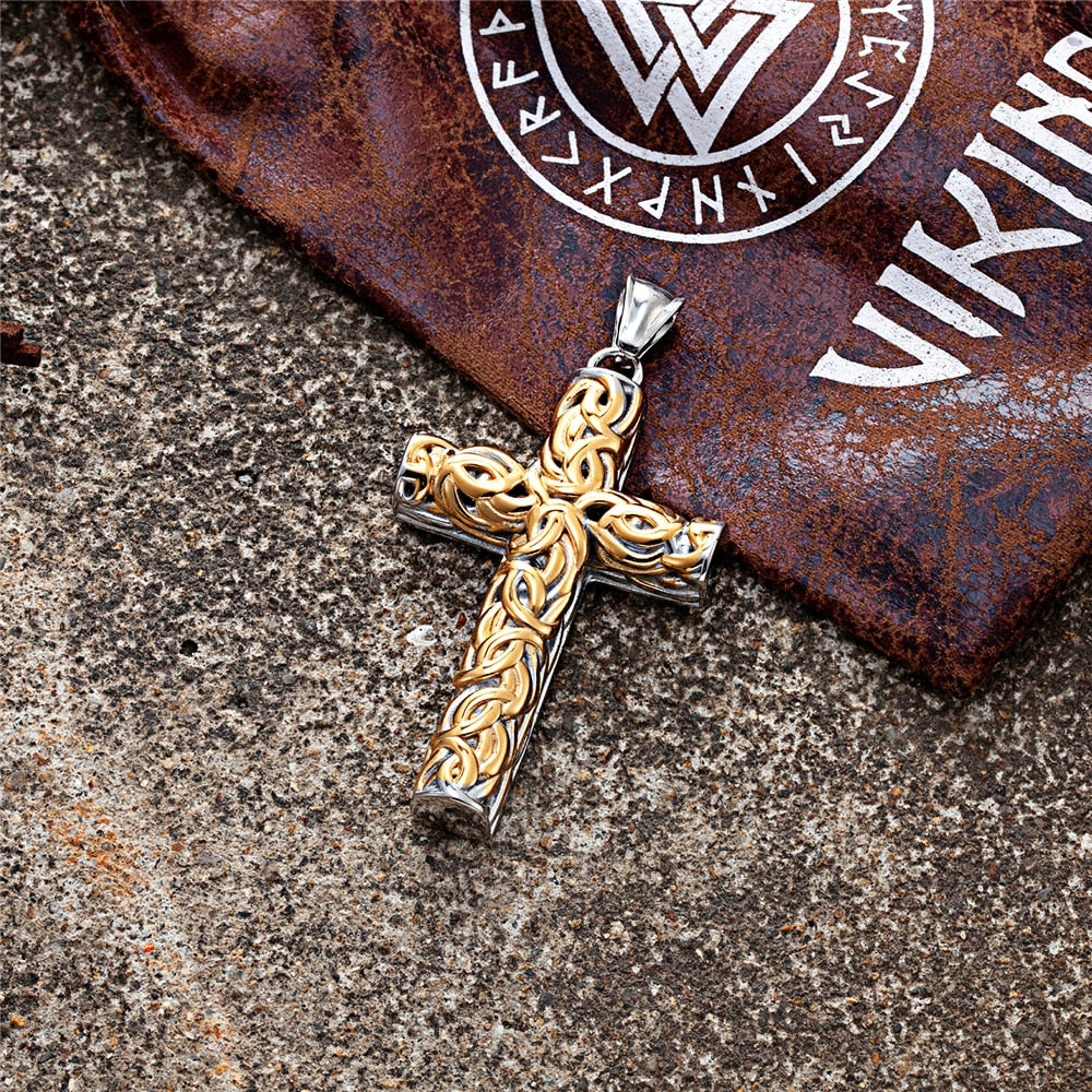 Colar Nórdico Viking Cruz