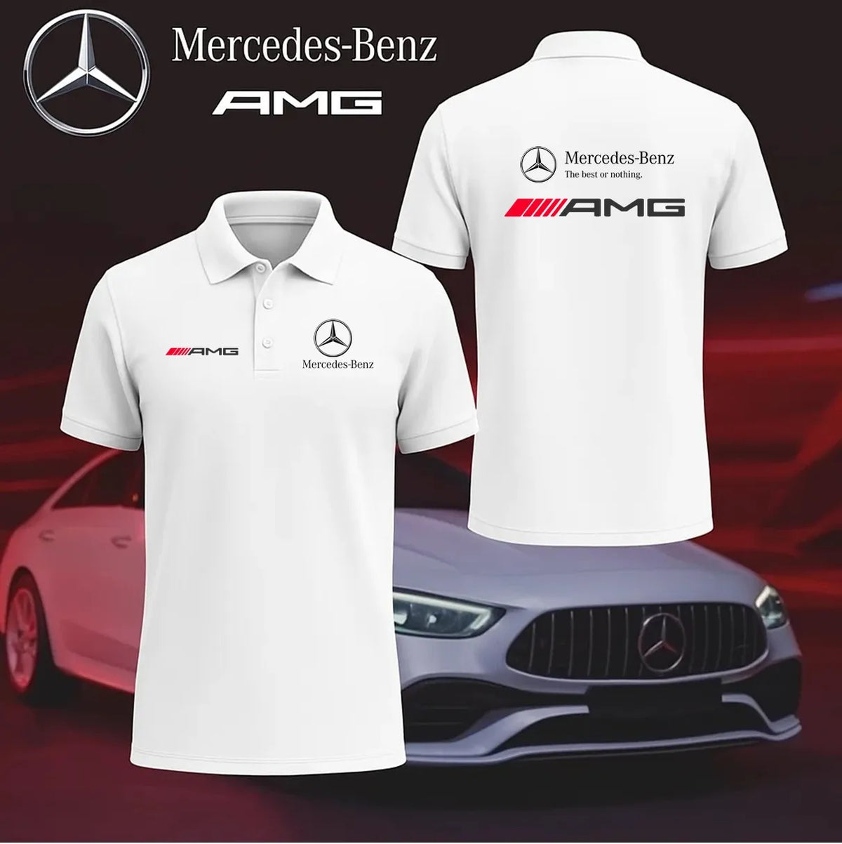 Camisa Polo Mercedes - AMG Car