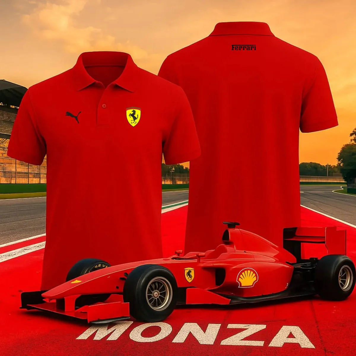 Camisa Polo Ferrari Monza